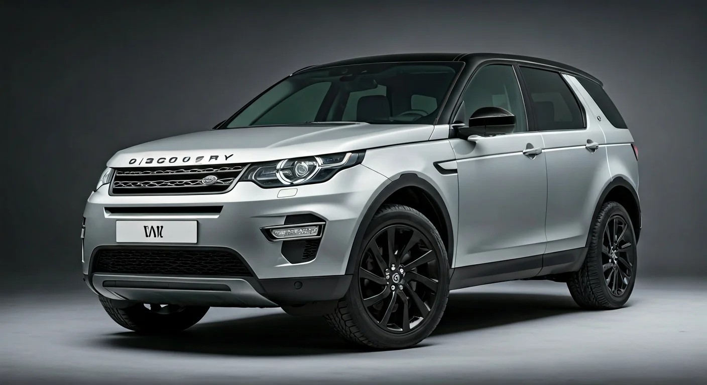 Detail originálních alu kol na luxusním voze Land Rover Discovery.