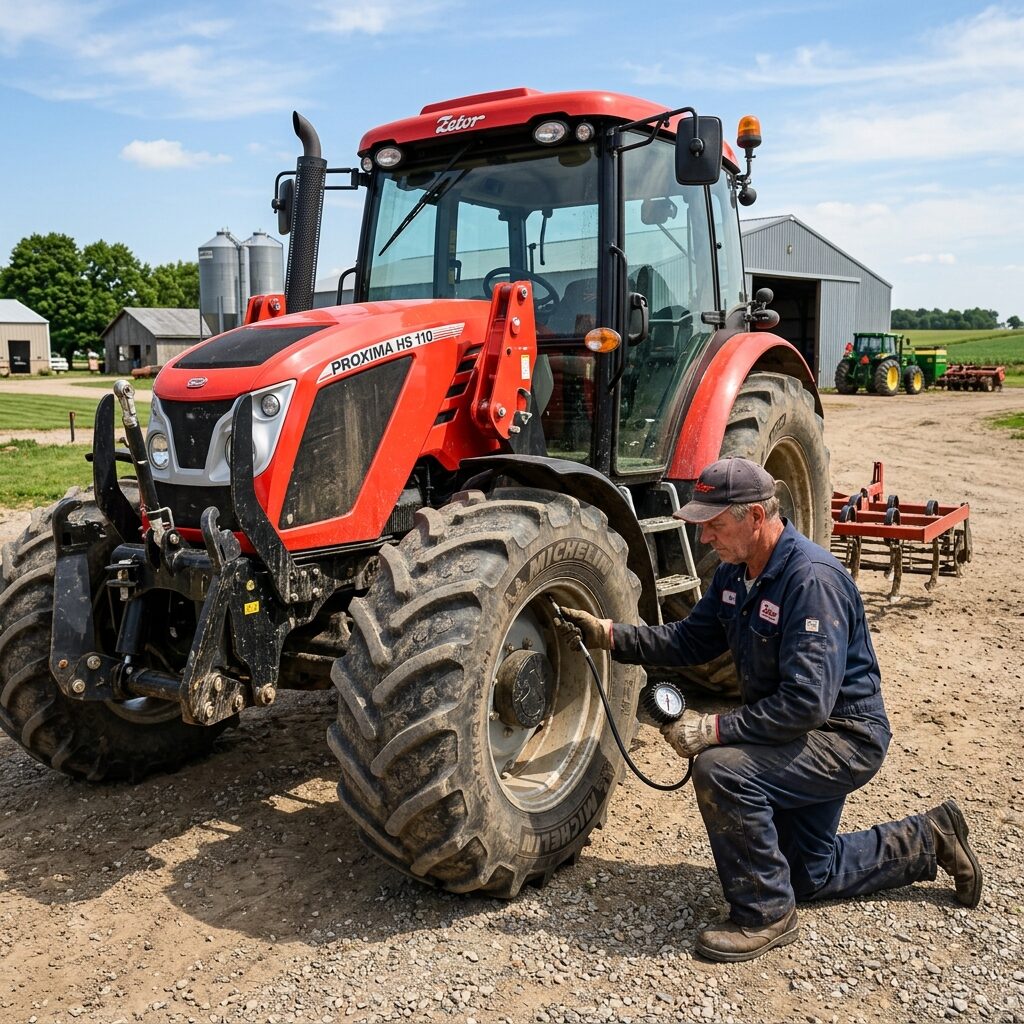 Tabulka huštění pneumatik Zetor: Zemědělci, pozor na správný tlak!