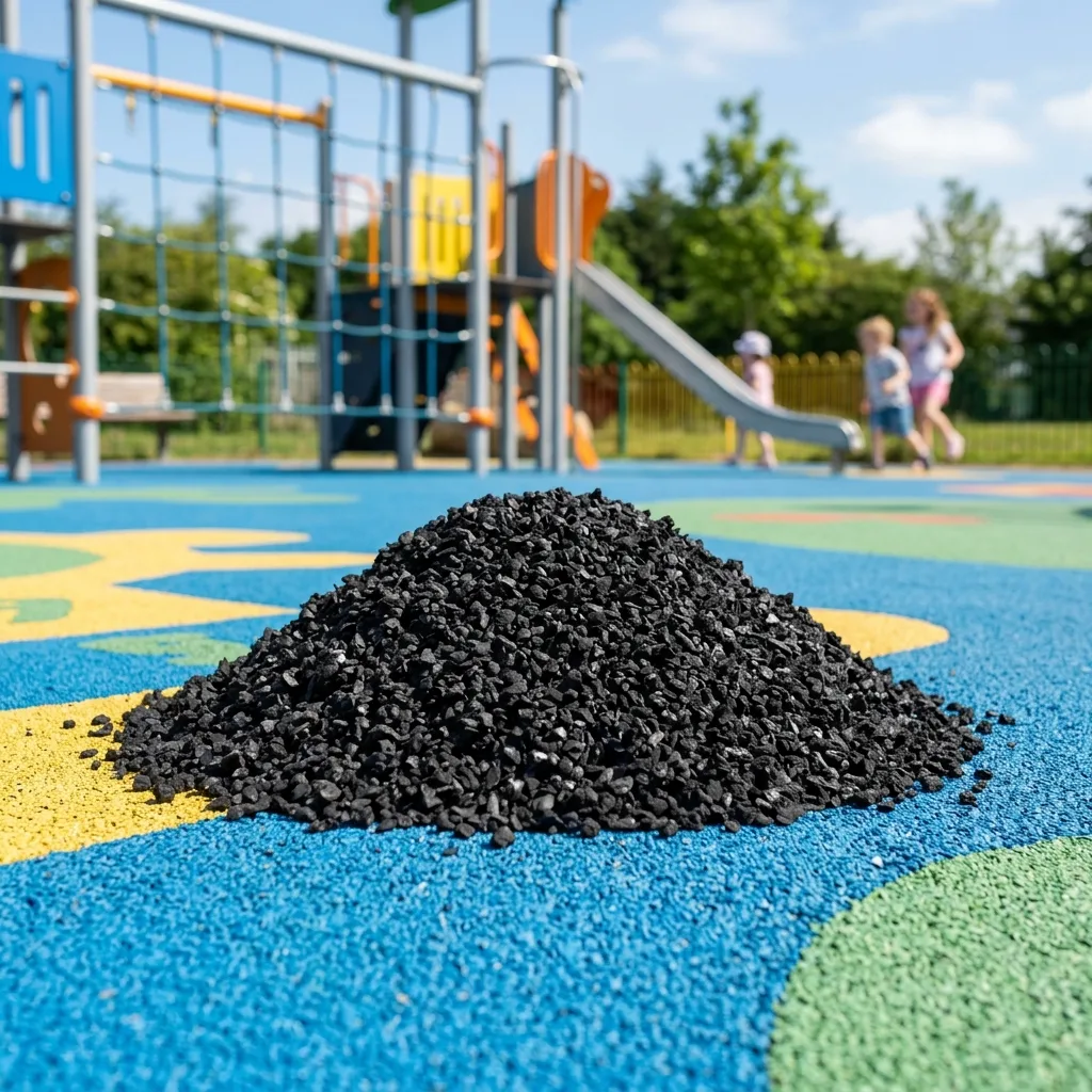 Pryžový granulát z recyklovaných pneumatik